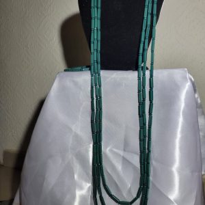 Male Tea-Green Beads Necklace Set