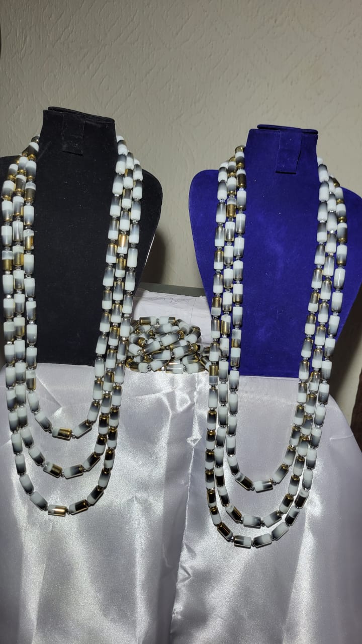 Royal White Beads Set For All Events